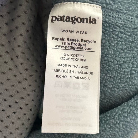Patagonia Better Sweater Small Teal Pullover Lightweight Outdoor Hiking Camping - Picture 11 of 13